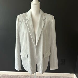 Steve Madden Silver Metallic Blazer